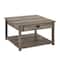 Walker Edison 30" Gray Square Country Coffee Table